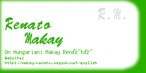 renato makay business card